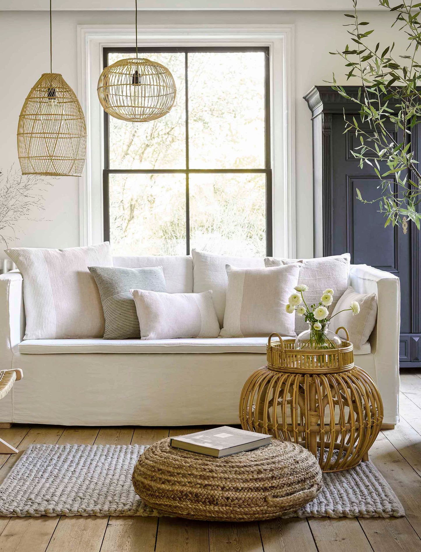 Cerney Floor Cushion Small Natural