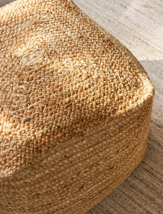 Cerney Jute Square Foot Stool Natural