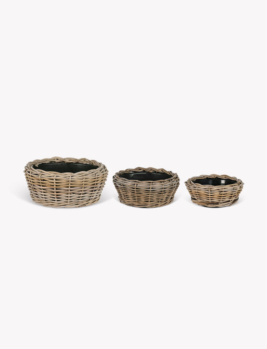 Kingscote Rattan Plant Bowl