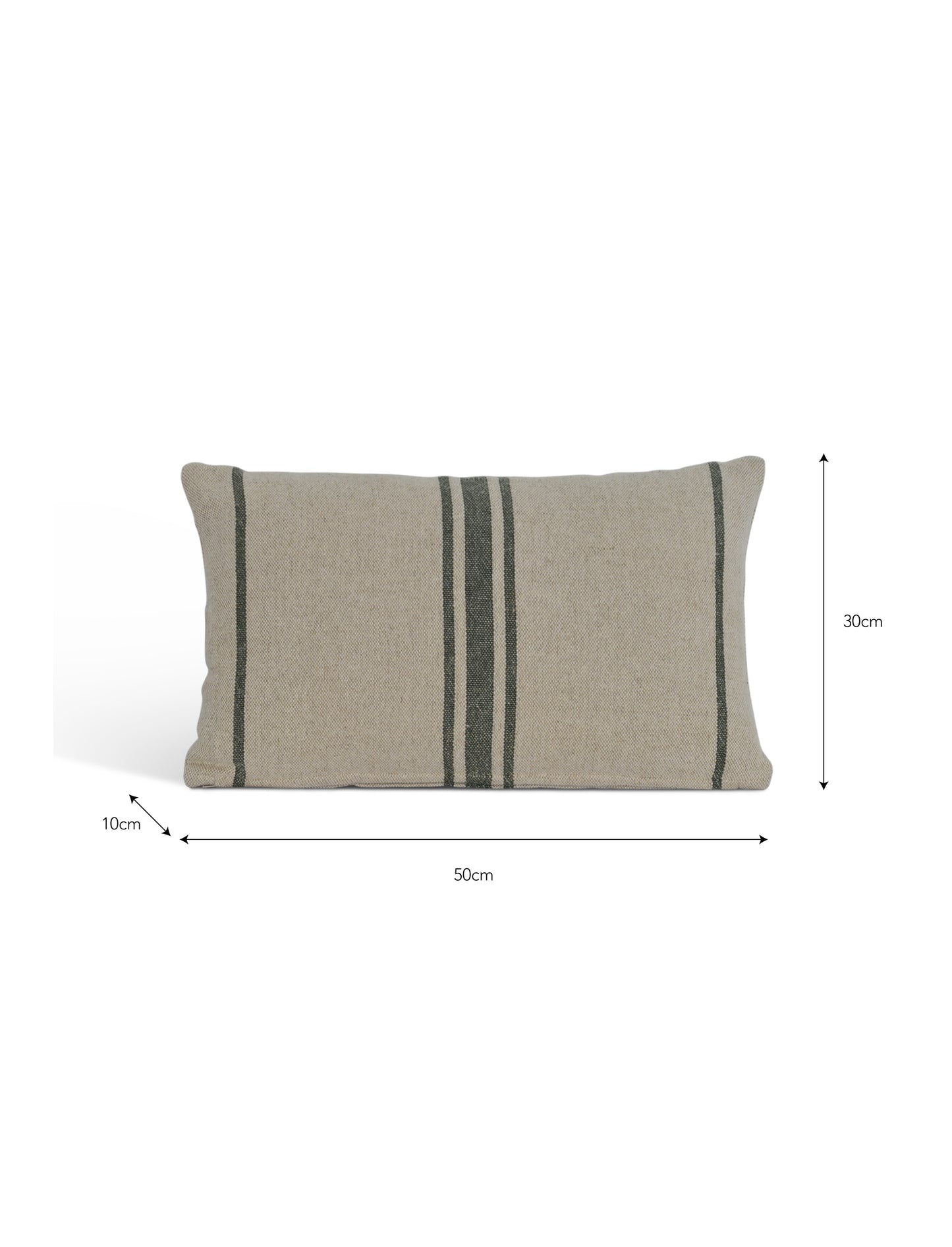 Windrush Stripe Cushion 30x50 Forest Green