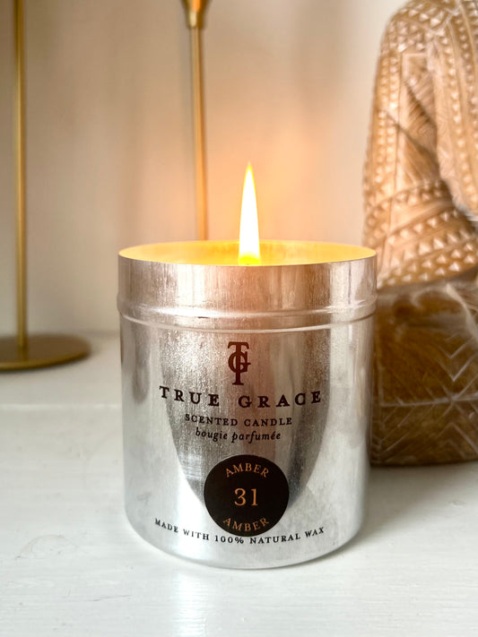 Amber Tin Candle