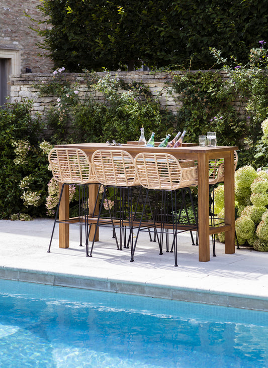 St Mawes Bar Table with Trough 180cm