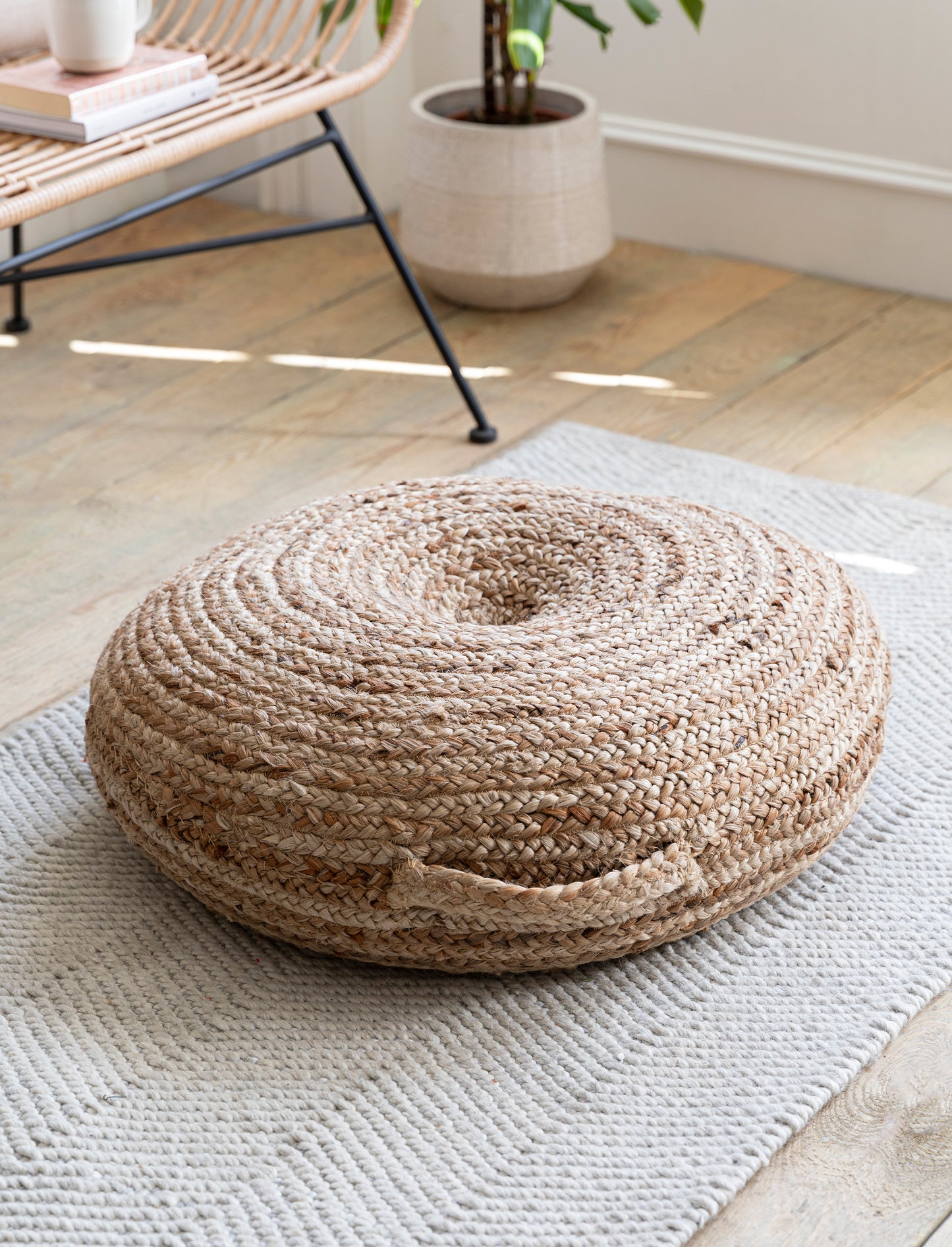 Cerney Floor Cushion Small Natural