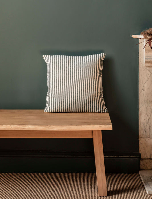 Charingworth Stripe Cushion 45x45 Charcoal
