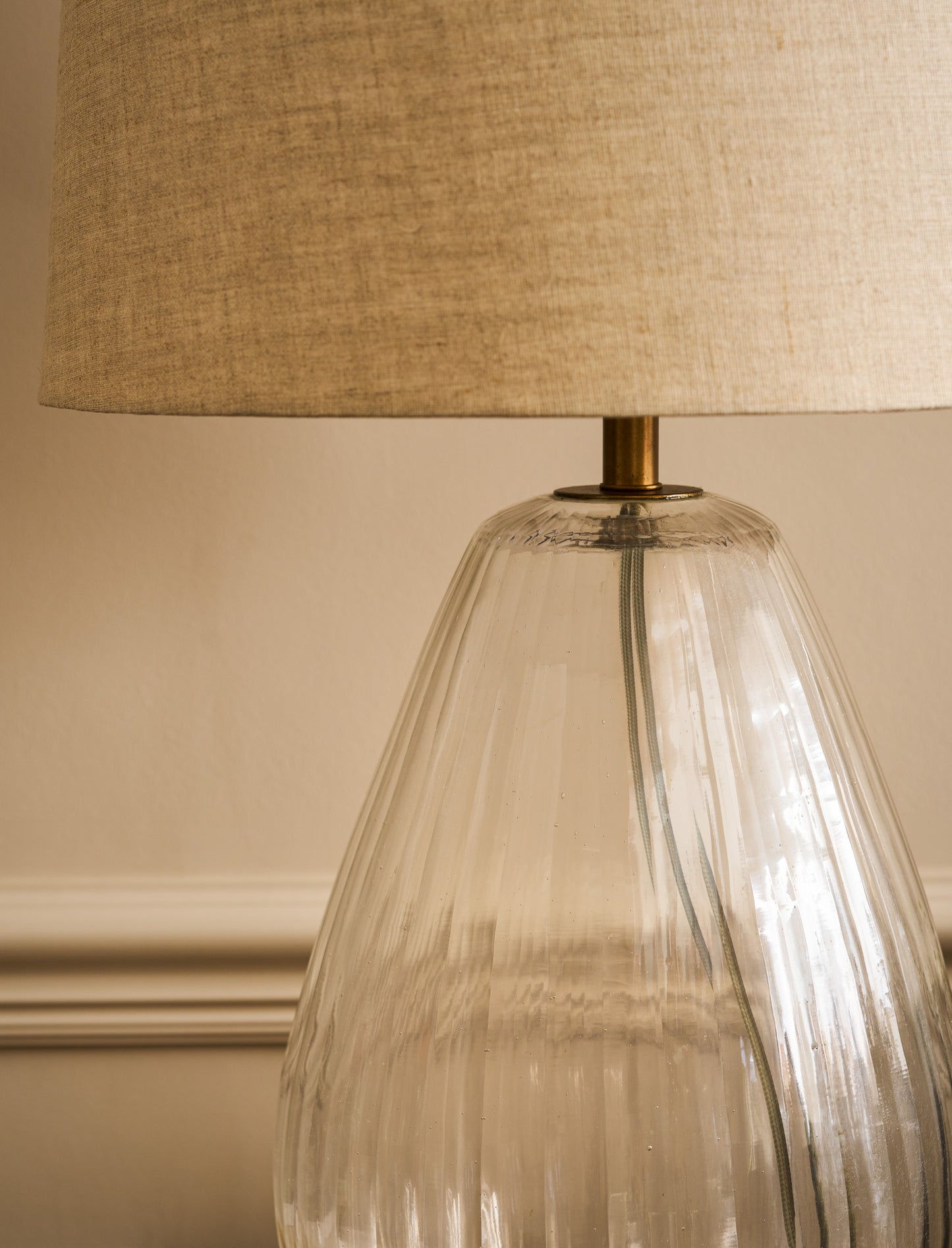 Laurell Glass Table Lamp Clear