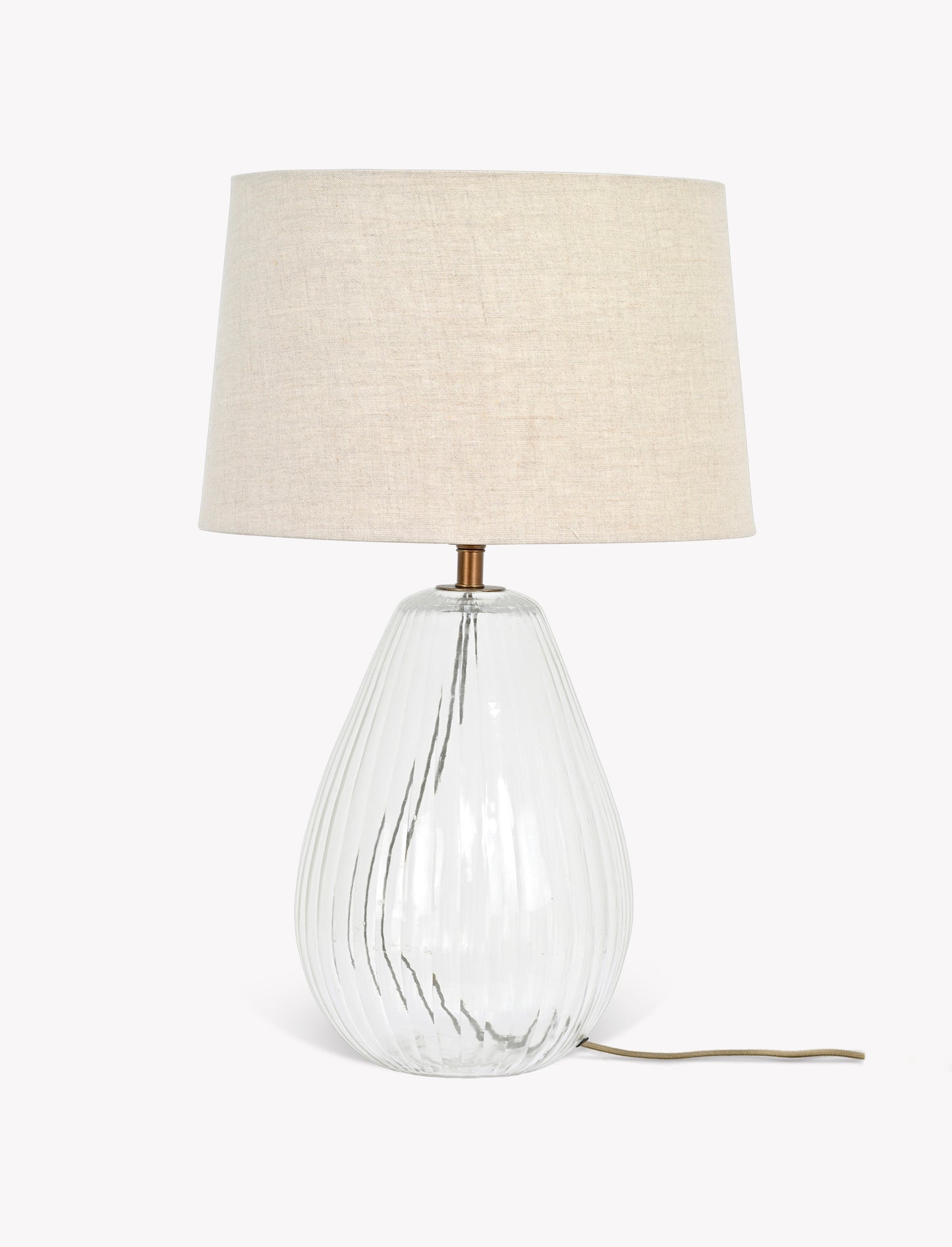 Laurell Glass Table Lamp Clear