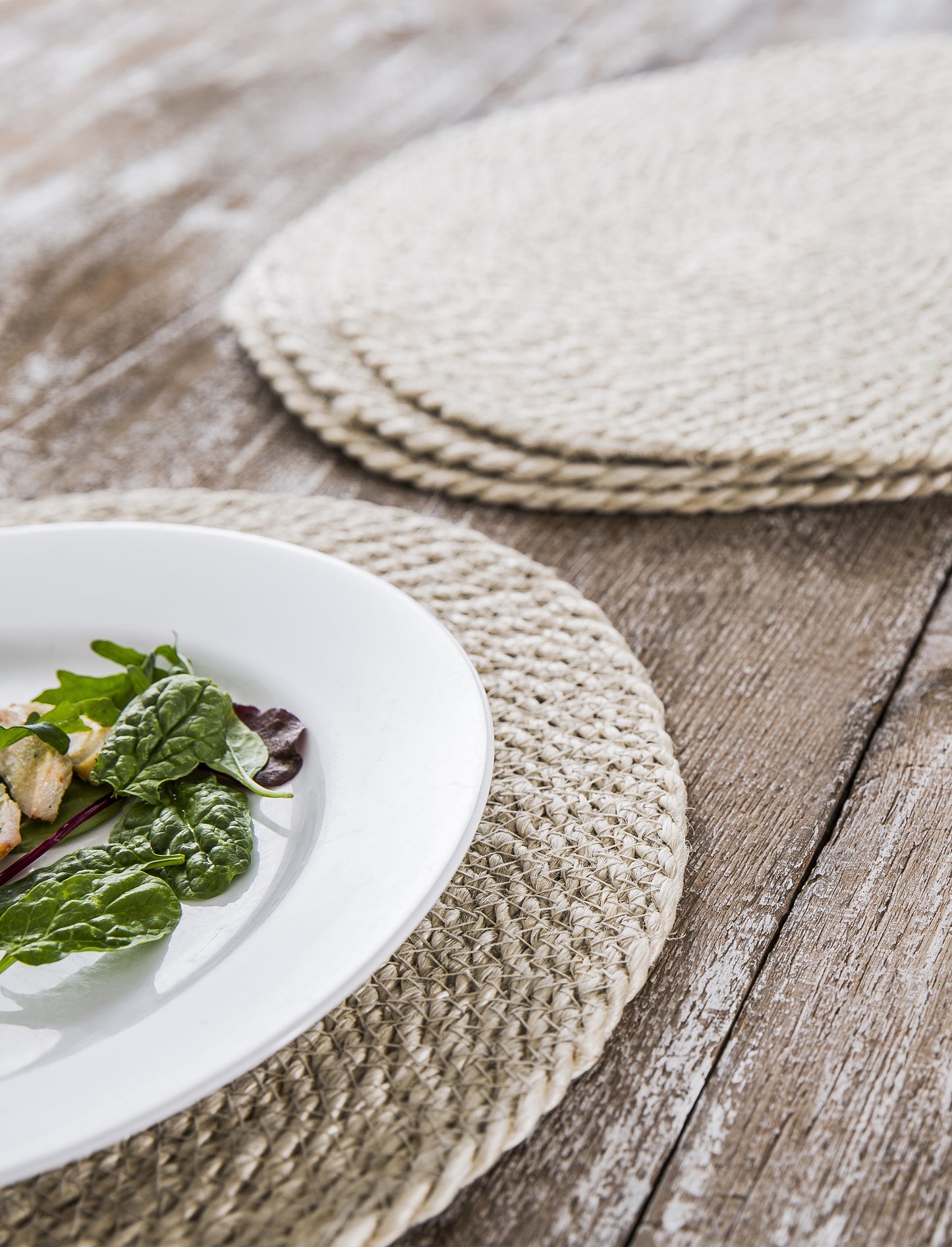 Heyford Placemats Jute Round Set of 4 Natural