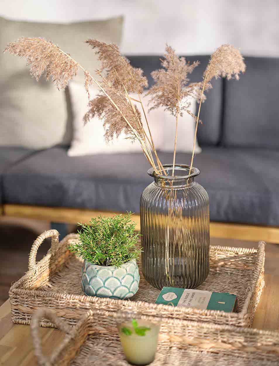 Bayford Woven Tray (Set of 2) Natural